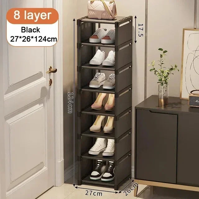 Organizador de Sapatos em várias camadas, para canto, voltada para economia de espaço