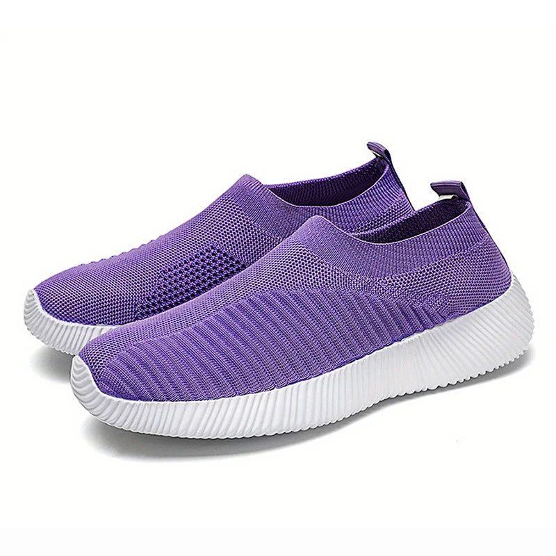 Tênis Feminino Slip On com Tecido Respirável