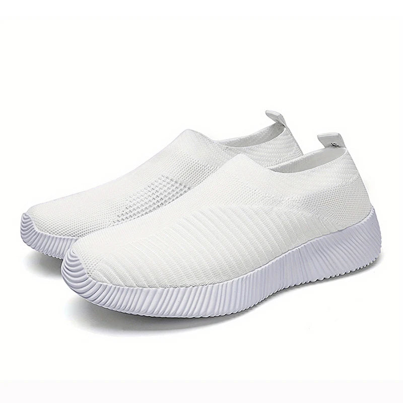 Tênis Feminino Slip On com Tecido Respirável