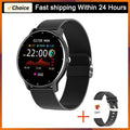 Relógio Inteligente LIGE Maculino | Feminino, esportivo, fitness, com monitor de frequência cardíaca, à prova d'água, para Android e iOS