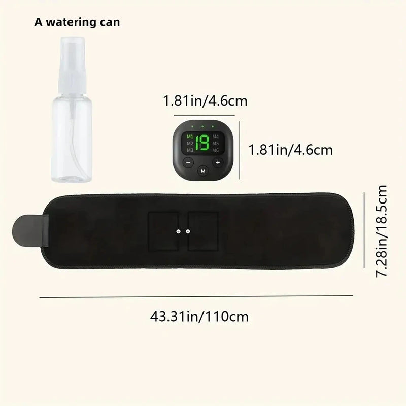 Massageador de cintura com carregamento USB, cinto modelador portátil, treinador elétrico de braços, quadris e pernas, equipamento de massagem fitness para perda de peso