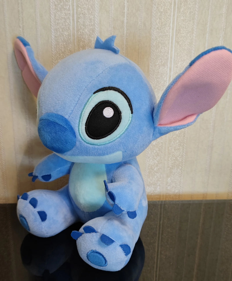 Boneco de pelúcia Stitch, desenhos animados da Disney, Azul e Rosa