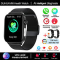 Relógio Inteligente Feminino com chamada Bluetooth, ECG+PPG, Pressão Arterial, Monitor Cardíaco, 380mAH para Android e iOS