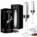 Batedor Portátil c/ Suporte alimentado por bateria, misturador para café