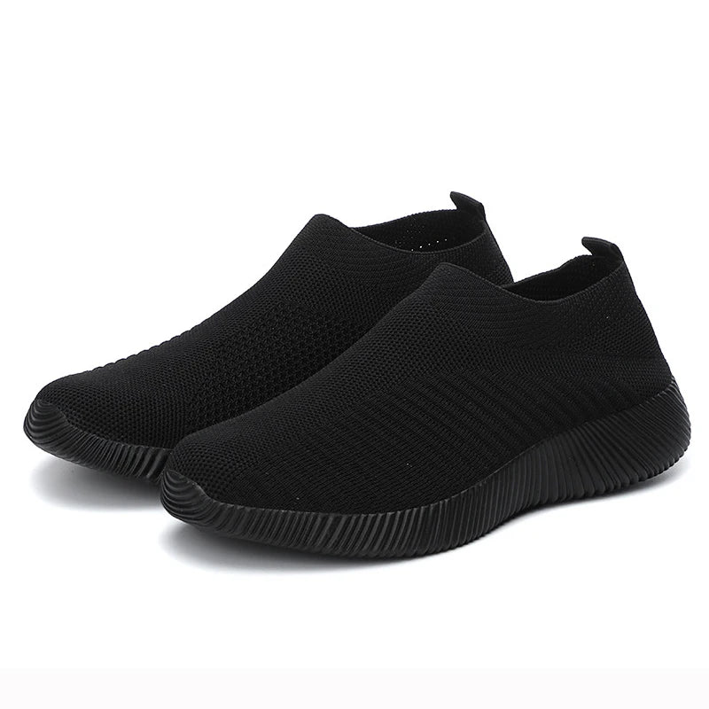Tênis Feminino Slip On com Tecido Respirável