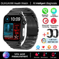 Relógio Inteligente Feminino com chamada Bluetooth, ECG+PPG, Pressão Arterial, Monitor Cardíaco, 380mAH para Android e iOS