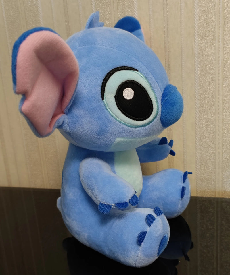 Boneco de pelúcia Stitch, desenhos animados da Disney, Azul e Rosa