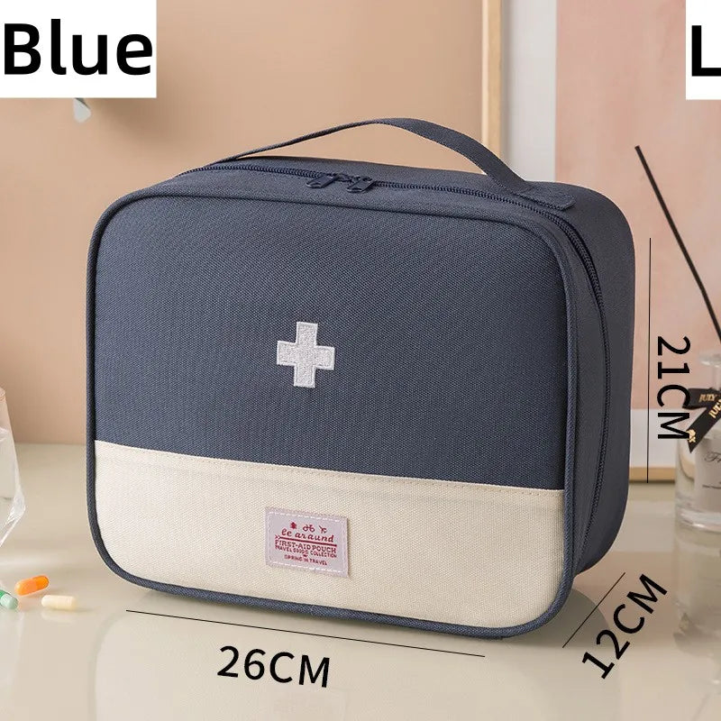 Bolsa médica de primeiros socorros para armazenamento de medicamentos e uso doméstivo
