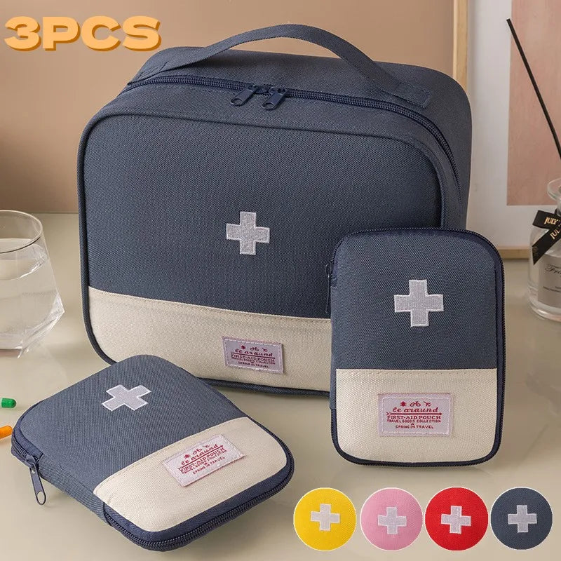 Bolsa médica de primeiros socorros para armazenamento de medicamentos e uso doméstivo