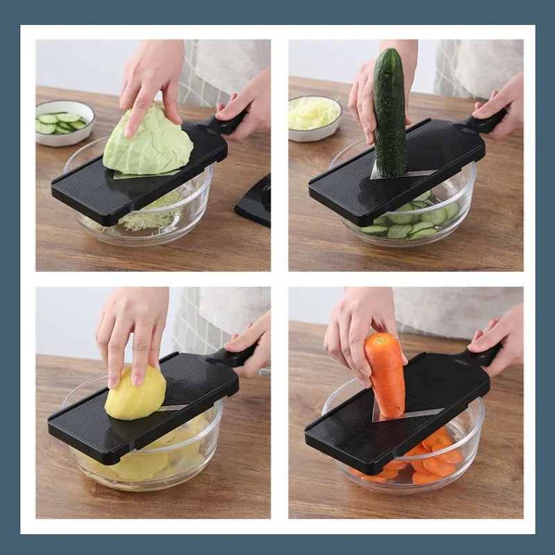 Triturador de repolho multifuncional, fatiador manual de alimentos e vegetais, ralador para saladas, batata, pepino, repolho roxo, utensílio de cozinha
