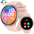 Relógio inteligente Feminino AMOLED HD,rastreador de saúde, chamadas Bluetooth, 300mAh, tela sempre mostra as horas