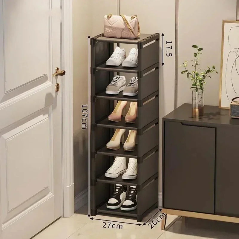 Organizador de Sapatos em várias camadas, para canto, voltada para economia de espaço