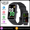 Relógio Inteligente Feminino LIGE HD de 1,47” com Pulseira Esportiva, Fitness, Monitor de Saúde, à Prova D'água para Android e iOS