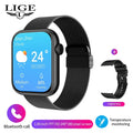Relógio inteligente Feminino LIGE, tela sensível ao toque, chamada Bluetooth, à prova d'água, esportivo, fitness, rastreador, para Android e iOS