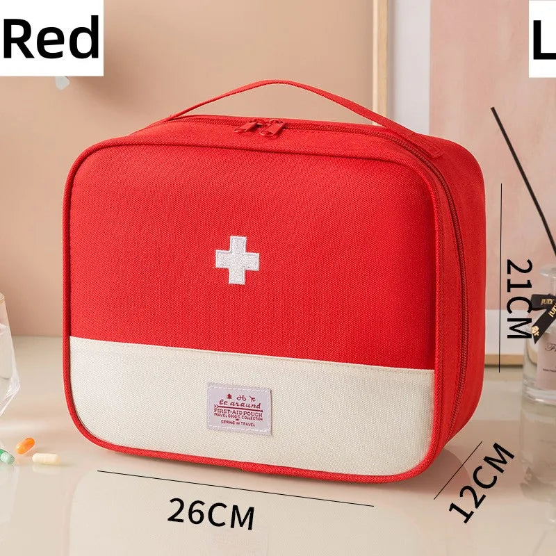 Bolsa médica de primeiros socorros para armazenamento de medicamentos e uso doméstivo
