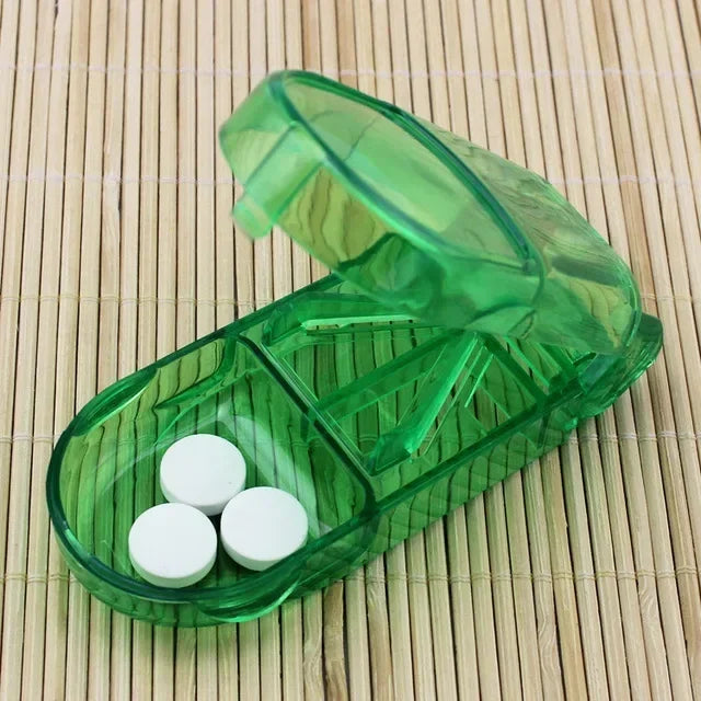 Caixa Cortadora de Comprimidos, separa e armazena medicamentos