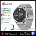 Relógio Inteligente Masculino com chamada Bluetooth 710mAh, Monitor Cardíaco HD de 1.85" à prova D'água para Android e IOS