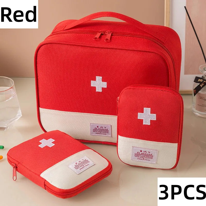 Bolsa médica de primeiros socorros para armazenamento de medicamentos e uso doméstivo