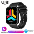 Relógio inteligente Feminino LIGE, tela sensível ao toque, chamada Bluetooth, à prova d'água, esportivo, fitness, rastreador, para Android e iOS